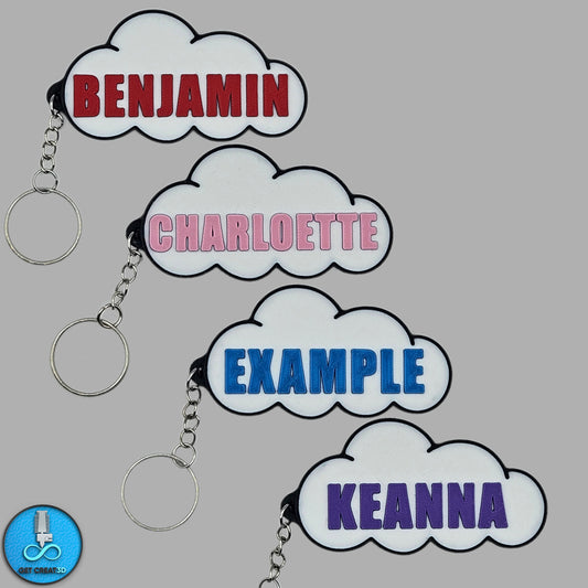 Personalised Cloud Name Tag / Keychain